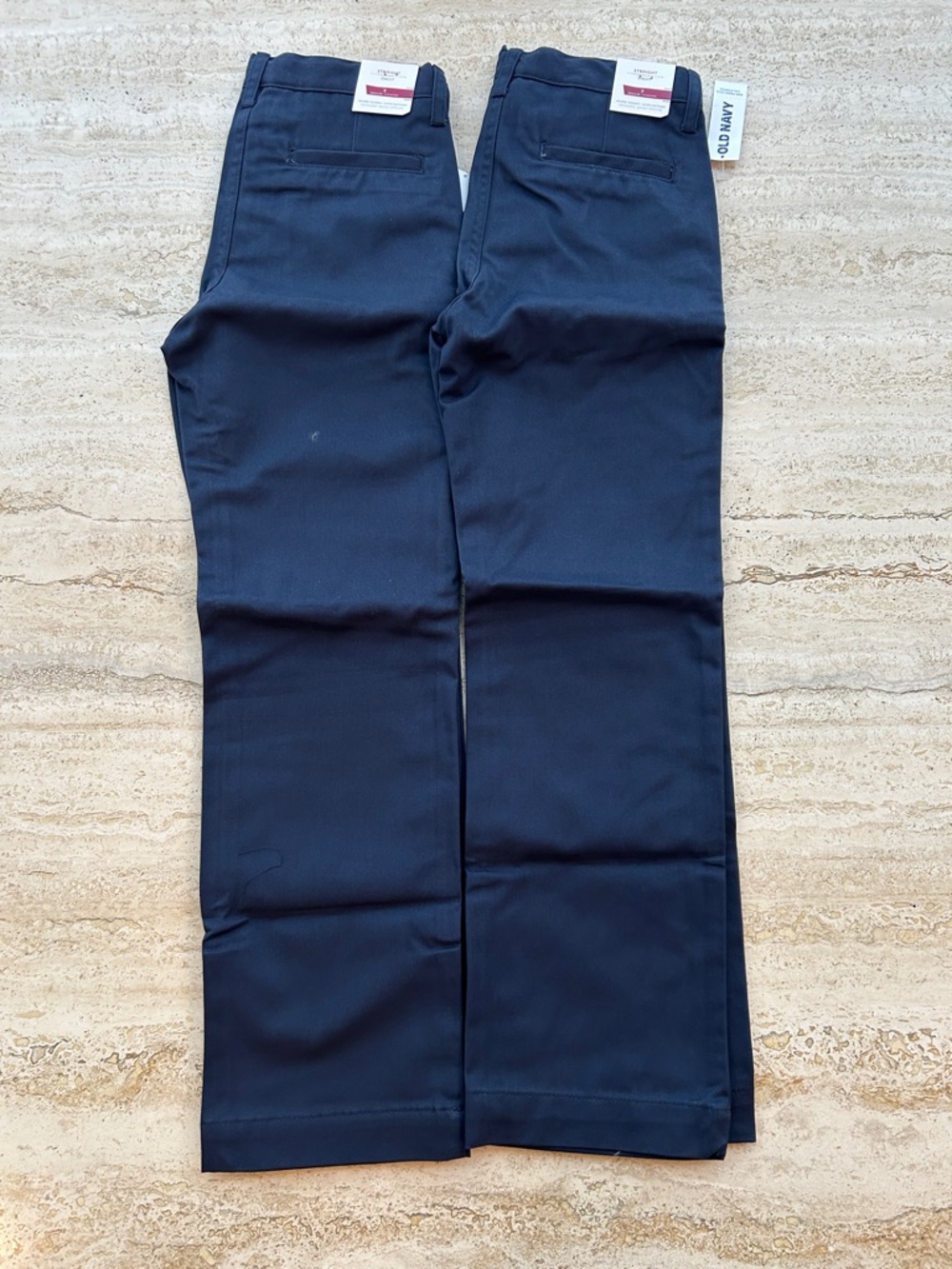 NEW 🆕 TWO Navy Uniform Dress Pants - Classic Straight Fit size 7 years with tags
